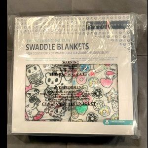 Bebe Au Lait Tokidoki Tokipops Swaddle Blankets BNIB